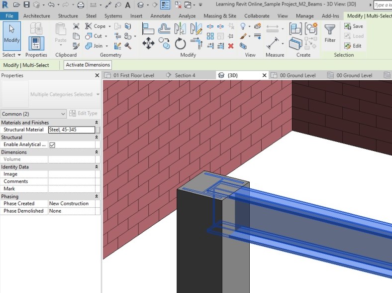 structural framing | Learning Revit Online